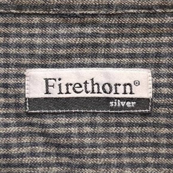 Vtg Firethorn Shacket Mens Large Wool Blend Leather Elbow Patches Grampa Checked - Picture 4 of 11